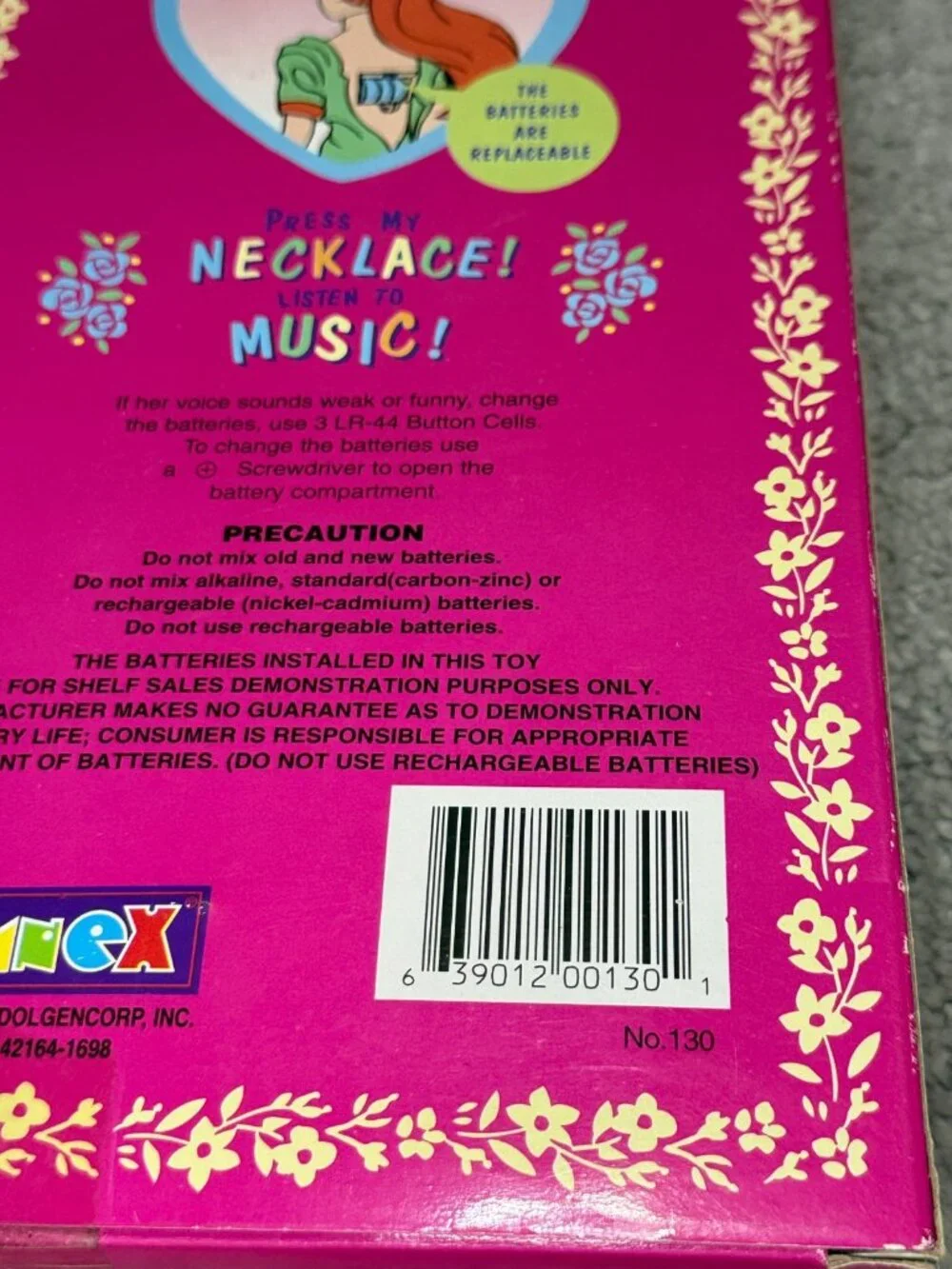Vintage Anita Dolls With Musical Necklace #130 New Sealed